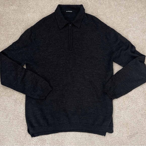 CLOSED Half-zip 100% Merino Wool Sweater Size L